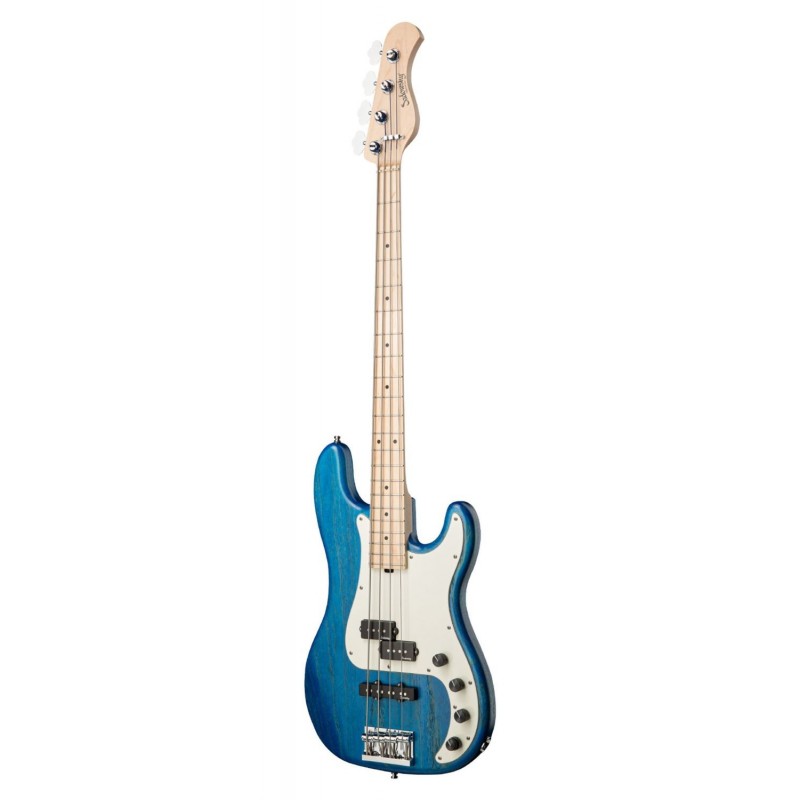 Sadowsky MetroLine 21-Fret Hybrid P/J Bass, Swamp Ash Body, 4-String - Blue Transparent Satin - 3