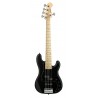 Sadowsky MetroLine 21-Fret Hybrid P/J Bass, Swamp Ash Body, 5-String - Solid Black Satin - 1