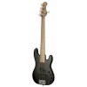 Sadowsky MetroLine 21-Fret Hybrid P/J Bass, Swamp Ash Body, 5-String - Solid Black Satin - 3