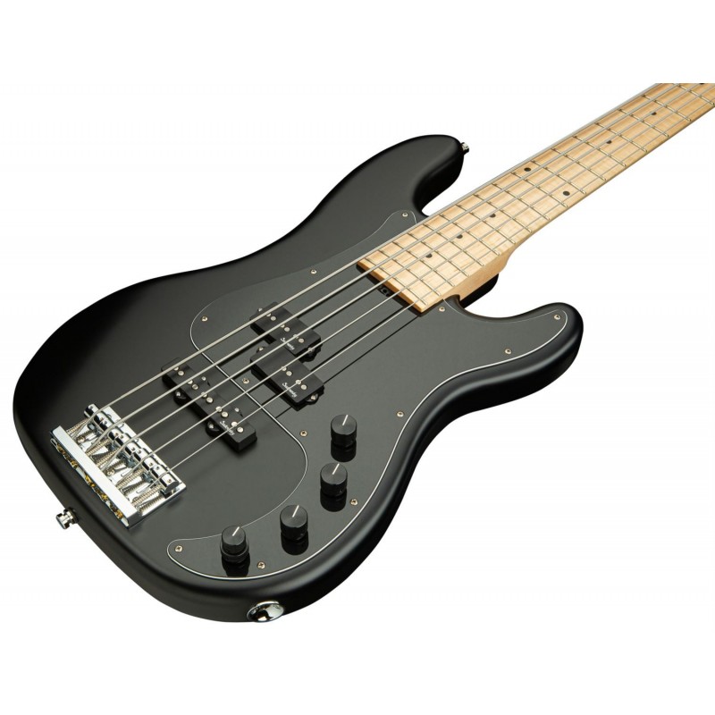 Sadowsky MetroLine 21-Fret Hybrid P/J Bass, Swamp Ash Body, 5-String - Solid Black Satin - 4