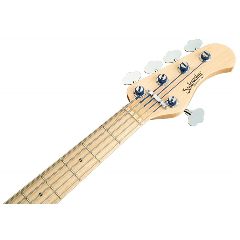 Sadowsky MetroLine 21-Fret Hybrid P/J Bass, Swamp Ash Body, 5-String - Solid Black Satin - 7