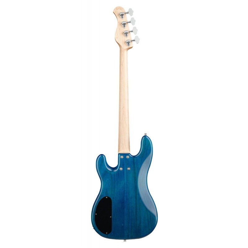 Sadowsky MetroLine 21-Fret Hybrid P/J Bass, Red Alder Body, 4-String - Blue Transparent Satin - 2