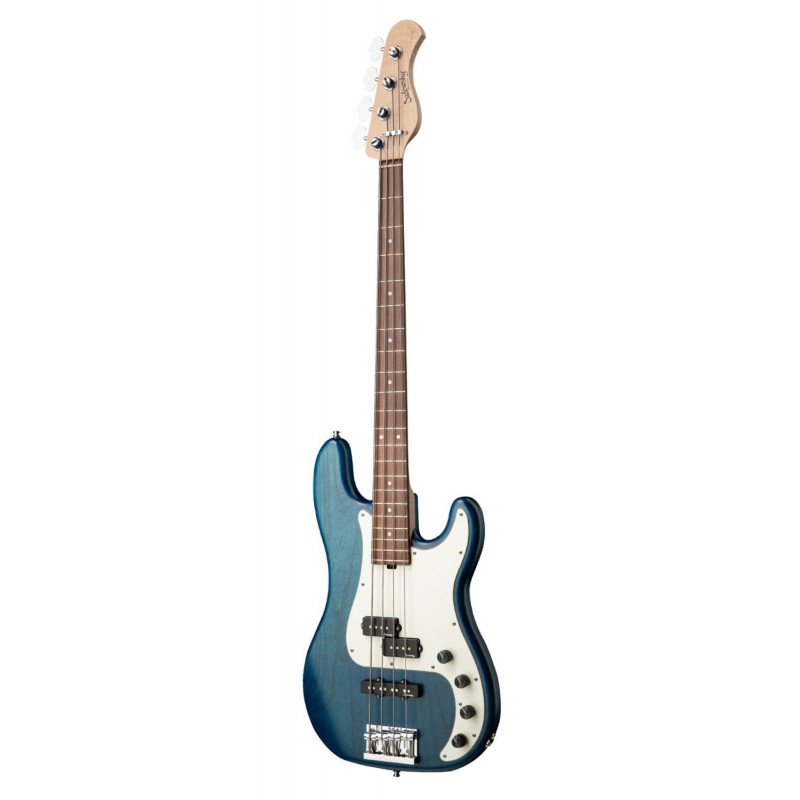 Sadowsky MetroLine 21-Fret Hybrid P/J Bass, Red Alder Body, 4-String - Blue Transparent Satin - 3