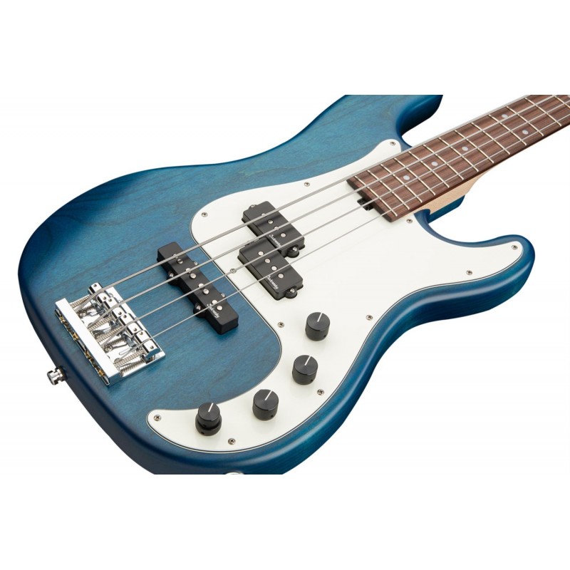 Sadowsky MetroLine 21-Fret Hybrid P/J Bass, Red Alder Body, 4-String - Blue Transparent Satin - 4