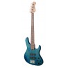 Sadowsky MetroLine 24-Fret Modern Bass, Red Alder Body, 4-String - Blue Transparent Satin - 3