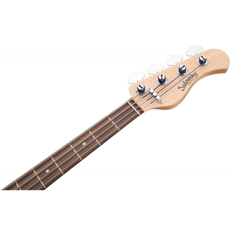 Sadowsky MetroLine 24-Fret Modern Bass, Red Alder Body, 4-String - Blue Transparent Satin - 7