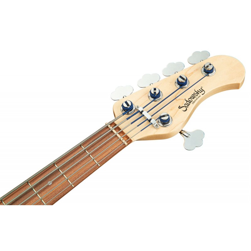Sadowsky MetroLine 21-Fret Hybrid P/J Bass, Red Alder Body, 5-String - Solid Dark Lake Placid Blue Metallic High Polish - 7