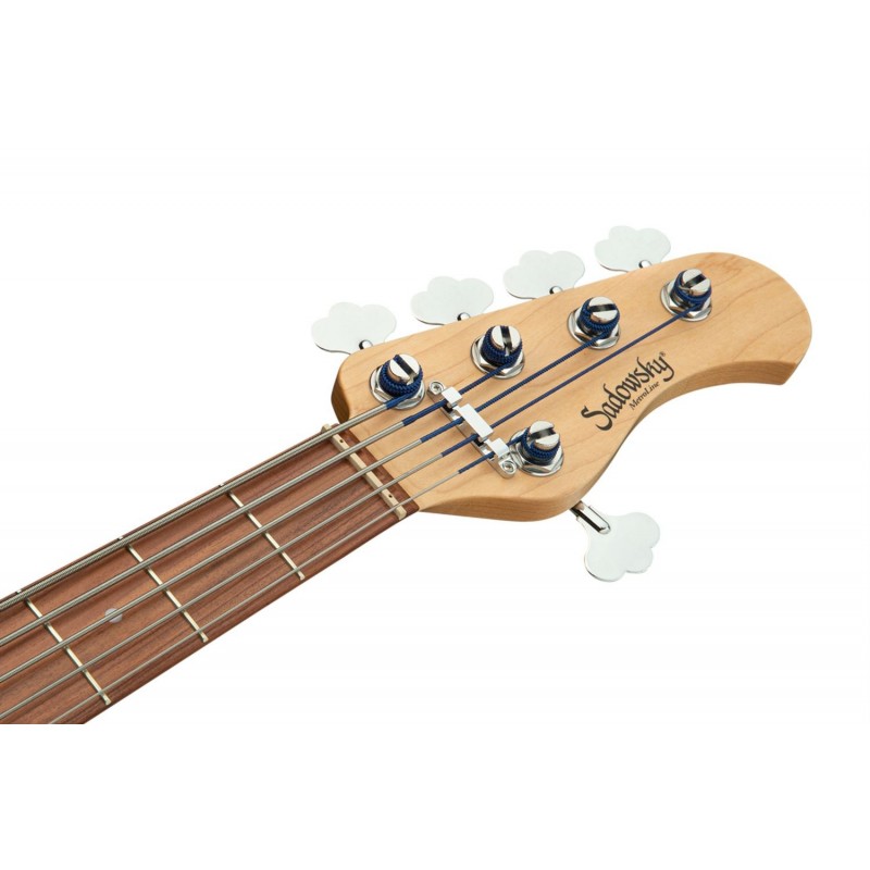 Sadowsky MetroLine 24-Fret Modern Bass, Red Alder Body, 5-String - Solid Olympic White High Polish - 7