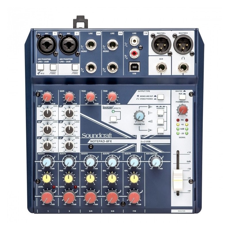 Soundcraft Notepad 8 FX - mikser analogowy USB