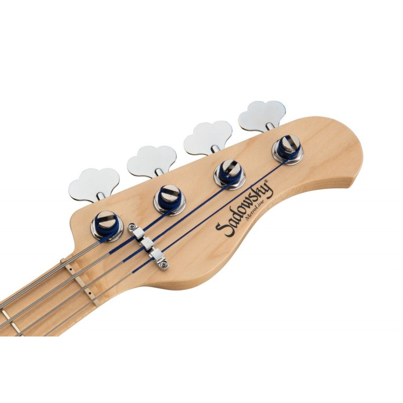 Sadowsky MetroLine 24-Fret Vintage J/J Bass, Swamp Ash Body, 4-String - '59 Burst Transparent High Polish - 7