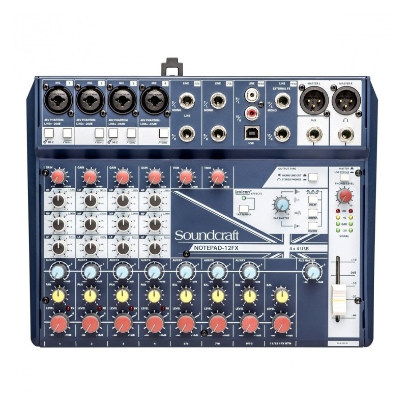 Soundcraft Notepad 12 FX - mikser analogowy USB