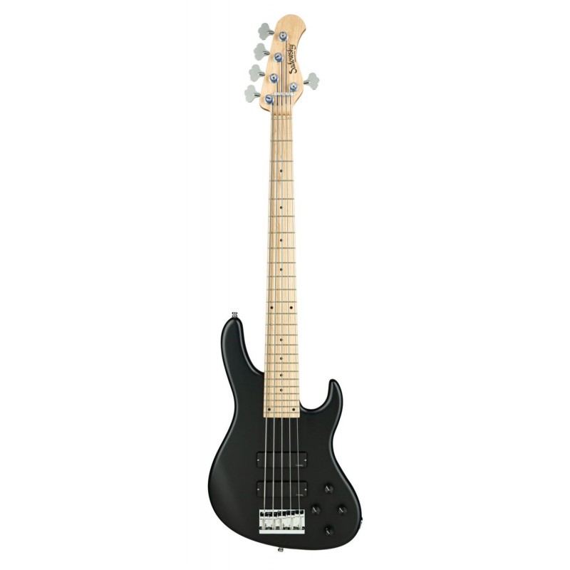 Sadowsky MetroLine 24-Fret Modern Bass, Swamp Ash Body, 5-String - Solid Black Satin - 1