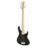 Sadowsky MetroLine 24-Fret Modern Bass, Swamp Ash Body, 5-String - Solid Black Satin - 1