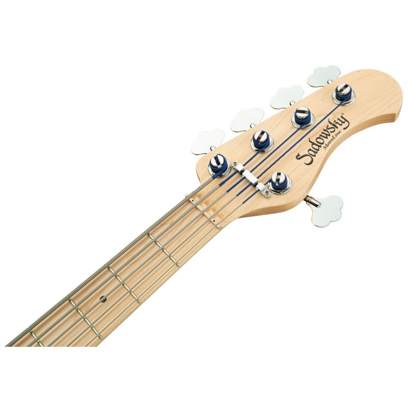 Sadowsky MetroLine 24-Fret Modern Bass, Swamp Ash Body, 5-String - Solid Black Satin - 7