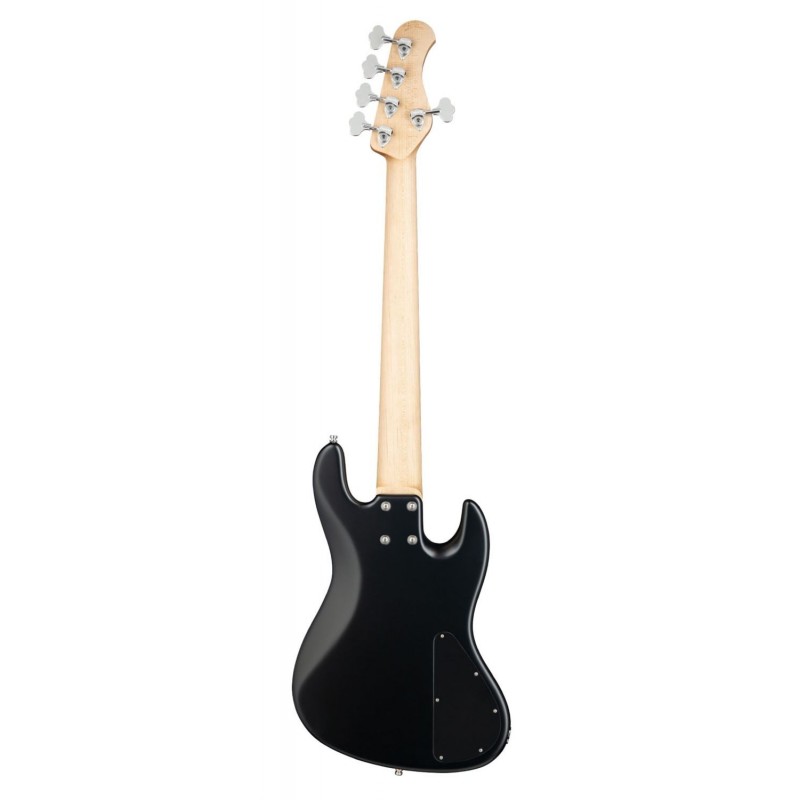 Sadowsky MetroLine 21-Fret Vintage J/J Bass, Swamp Ash Body, 5-String, Lefthand - Solid Black Satin - 2