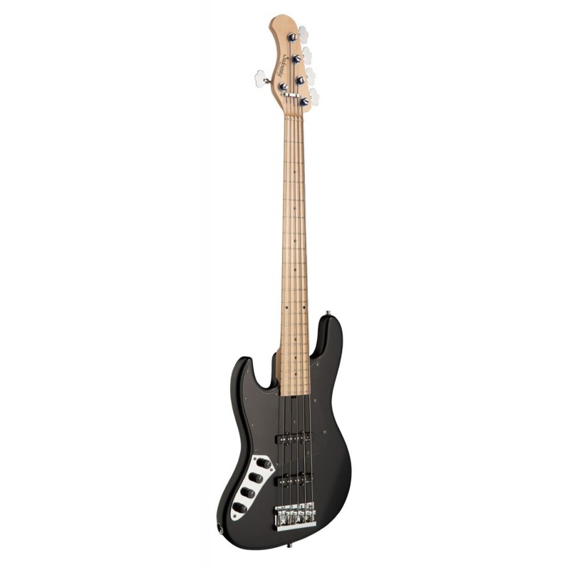 Sadowsky MetroLine 21-Fret Vintage J/J Bass, Swamp Ash Body, 5-String, Lefthand - Solid Black Satin - 3