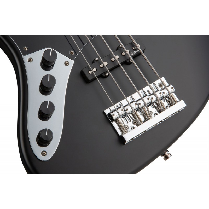 Sadowsky MetroLine 21-Fret Vintage J/J Bass, Swamp Ash Body, 5-String, Lefthand - Solid Black Satin - 5