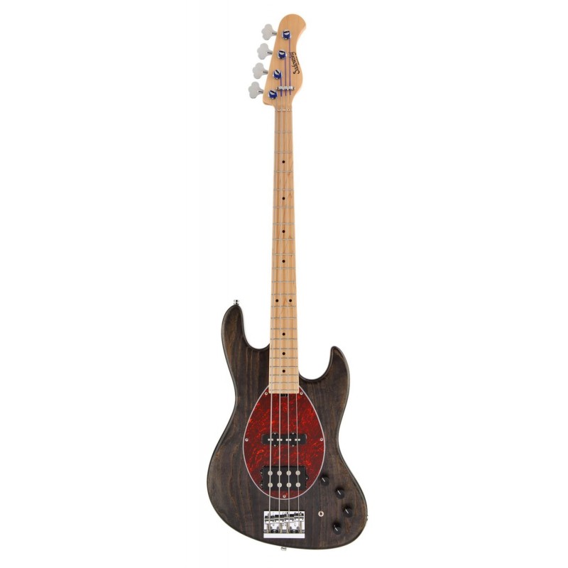 Sadowsky MetroLine 21-Fret Vintage M/J Bass, Swamp Ash Body, 4-String - Black Transparent Satin - 1