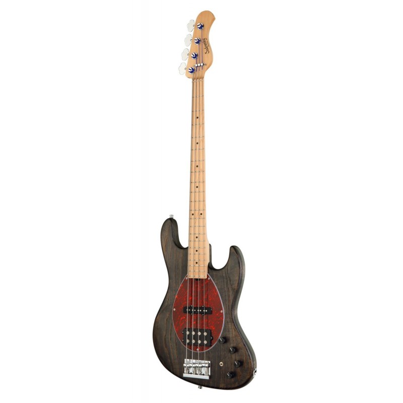 Sadowsky MetroLine 21-Fret Vintage M/J Bass, Swamp Ash Body, 4-String - Black Transparent Satin - 3