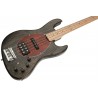 Sadowsky MetroLine 21-Fret Vintage M/J Bass, Swamp Ash Body, 4-String - Black Transparent Satin - 4