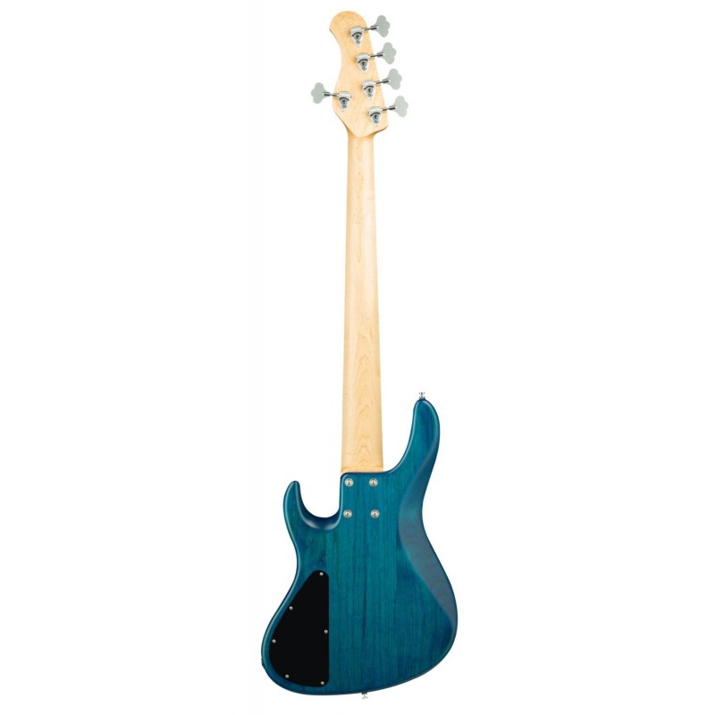 Sadowsky MetroLine 24-Fret Vintage J/J Bass, Red Alder Body, 5-String - Blue Transparent Satin - 2