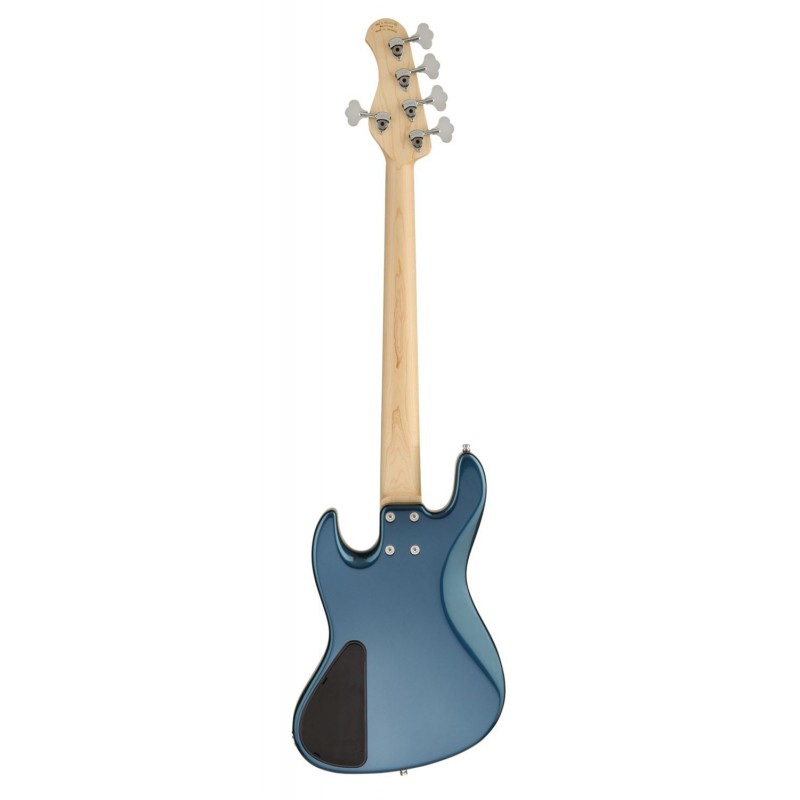 Sadowsky MetroLine 21-Fret Vintage M/J Bass, Red Alder Body, 5-String - Solid Dark Lake Placid Blue Metallic High Polish - 2