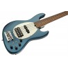 Sadowsky MetroLine 21-Fret Vintage M/J Bass, Red Alder Body, 5-String - Solid Dark Lake Placid Blue Metallic High Polish - 4