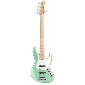 Sadowsky MetroLine 21-Fret Vintage J/J Bass, Swamp Ash Body, 5-String - Solid Sage Green Metallic Satin - 1