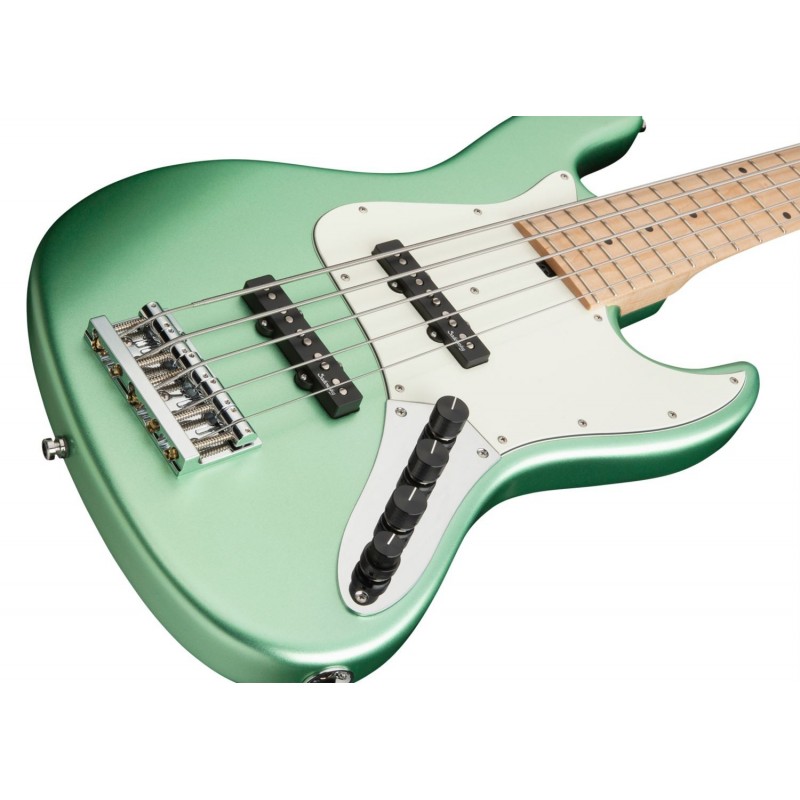 Sadowsky MetroLine 21-Fret Vintage J/J Bass, Swamp Ash Body, 5-String - Solid Sage Green Metallic Satin - 4