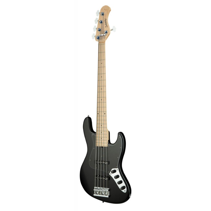 Sadowsky MetroLine 21-Fret Vintage J/J Bass, Swamp Ash Body, 5-String - Solid Black Satin - 3
