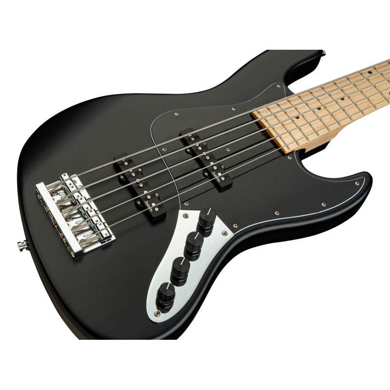 Sadowsky MetroLine 21-Fret Vintage J/J Bass, Swamp Ash Body, 5-String - Solid Black Satin - 4