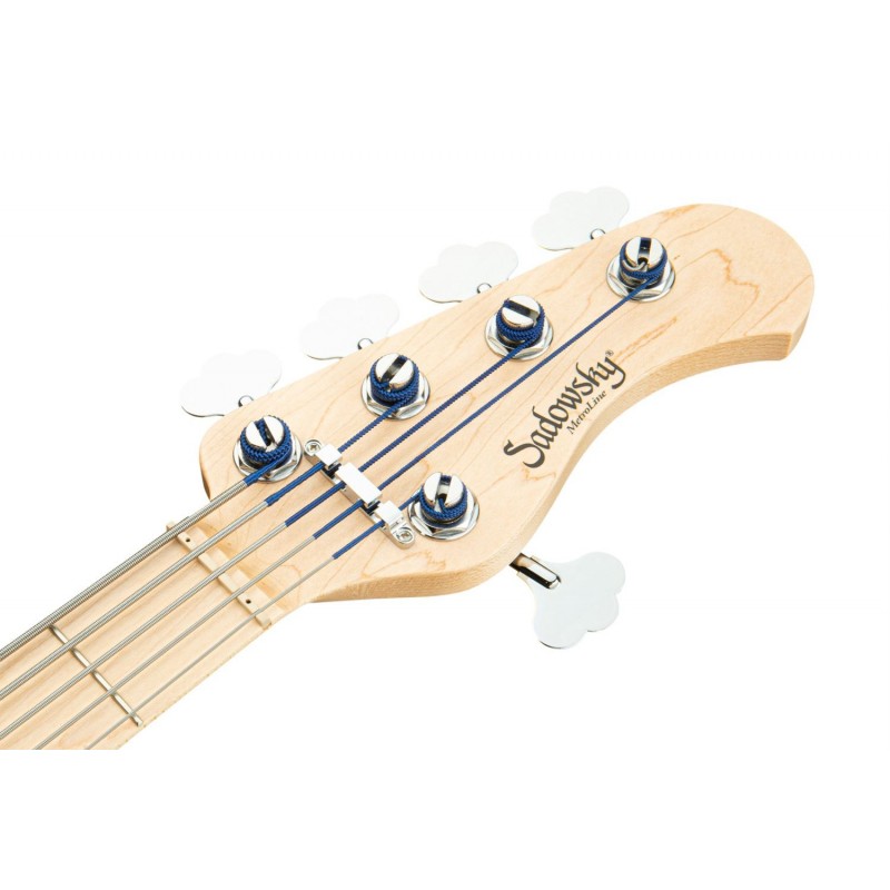 Sadowsky MetroLine 21-Fret Vintage J/J Bass, Swamp Ash Body, 5-String - Solid Black Satin - 7