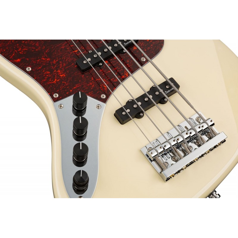 Sadowsky MetroLine 21-Fret Vintage J/J Bass, Red Alder Body, 5-String, Lefthand - Solid Olympic White High Polish - 5