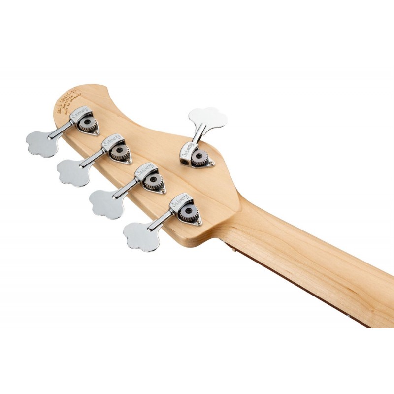 Sadowsky MetroLine 21-Fret Vintage J/J Bass, Red Alder Body, 5-String, Lefthand - Solid Olympic White High Polish - 8