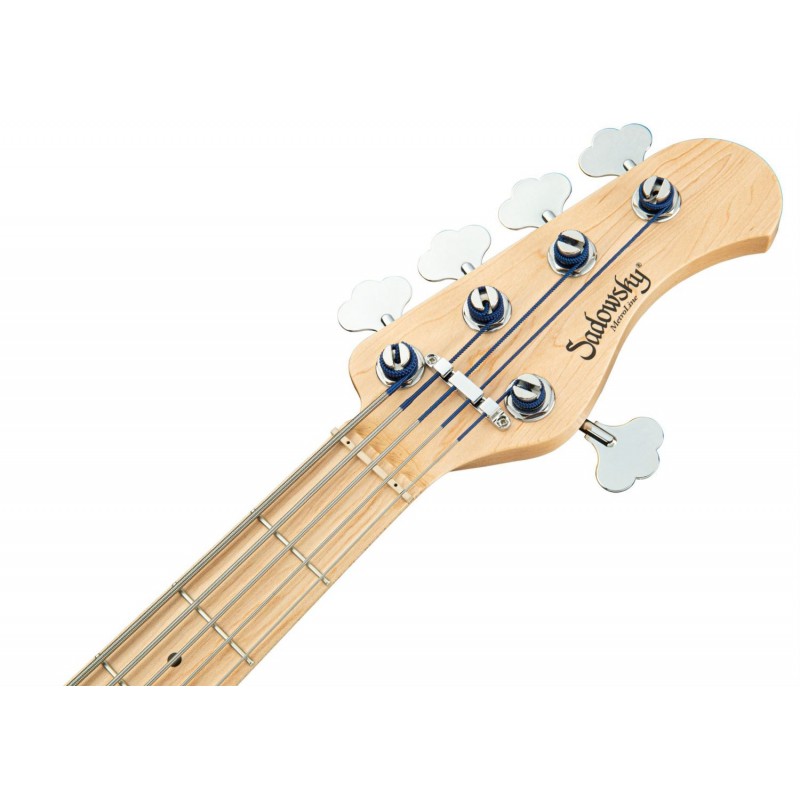 Sadowsky MetroLine 24-Fret Vintage J/J Bass, Swamp Ash Body, 5-String - Solid Black Satin - 7