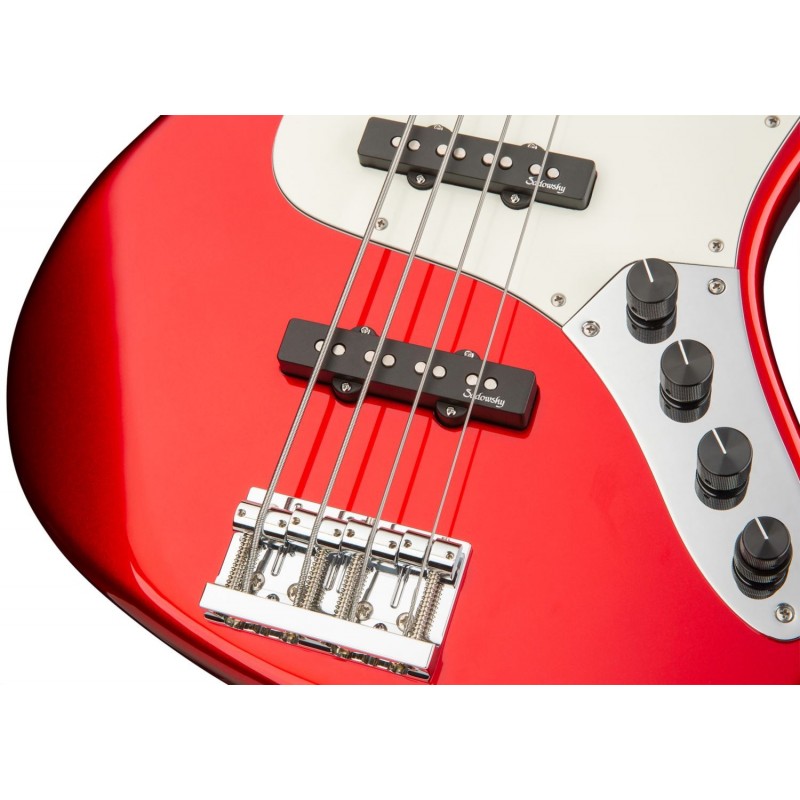 Sadowsky MetroLine 21-Fret Vintage J/J Bass, Swamp Ash Body, 4-String - Solid Candy Apple Red Metallic High Polish - 5