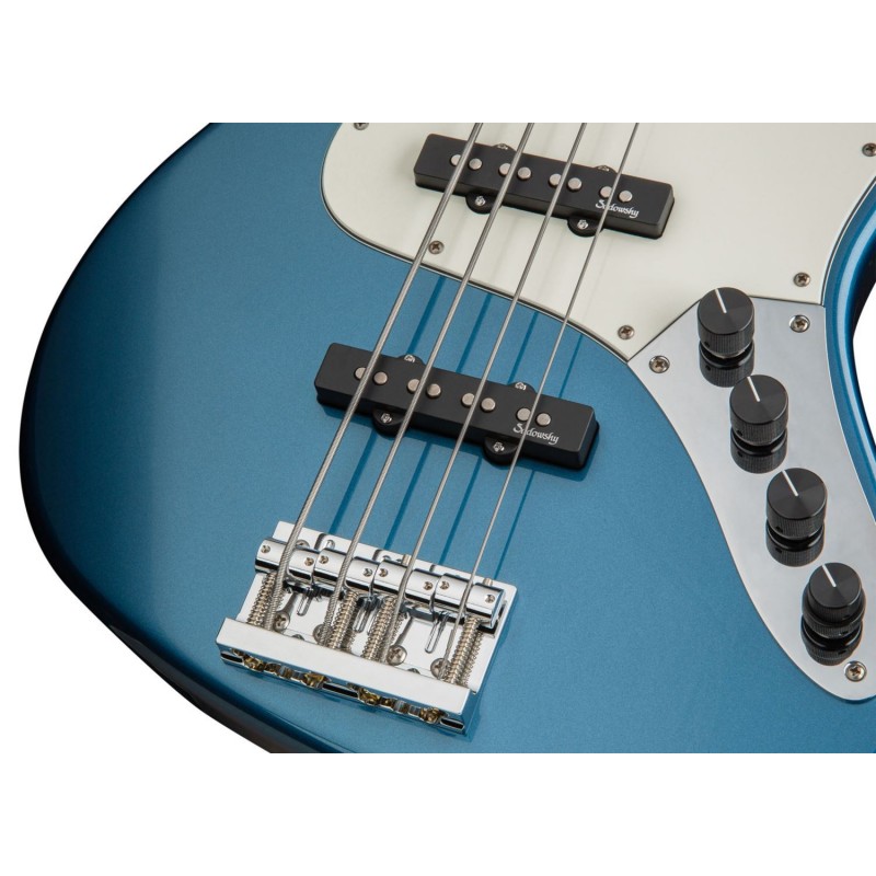 Sadowsky MetroLine 21-Fret Vintage J/J Bass, Red Alder Body, 4-String - Solid Dark Lake Placid Blue Metallic High Polish - 5