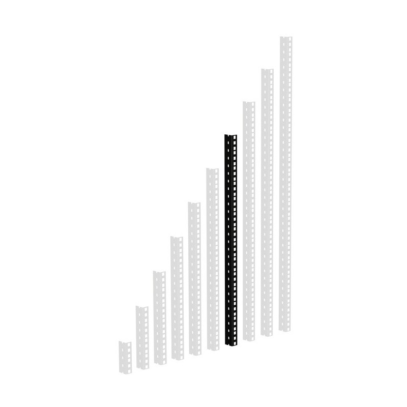 Adam Hall 19" Parts 61535 B 14 - Szyna rack, czarna, 14U, wersja ciężka - 1
