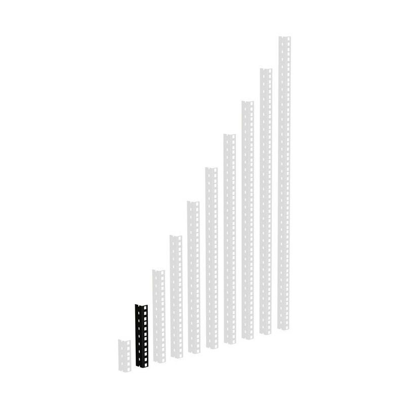 Adam Hall 19" Parts 61535 B 4 - Szyna rack, czarna, 4U, wersja ciężka - 1