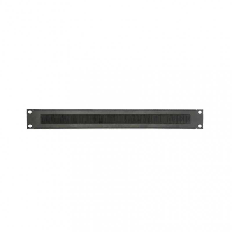 Adam Hall 19" Parts 87221 BRUSH - Panel z otworami do szafy rack, 1U, stal, z listwą szczotkową - 1