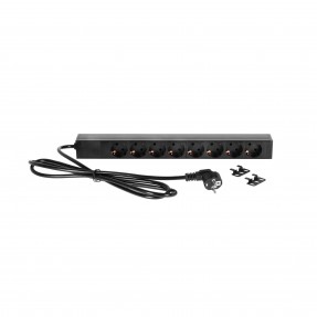 Adam Hall 19" Parts 87471 - 8-gniazdkowa listwa zasilająca 19" - 1