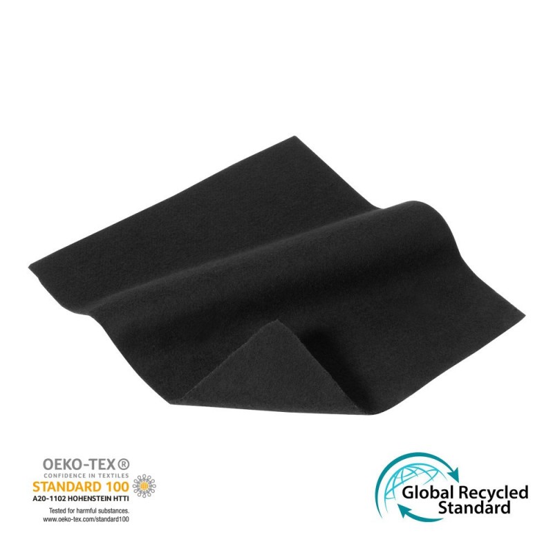 Adam Hall Accessories 0150 EURO - Molton sceniczny EURO "ÖKO", B1 czarny, szerokość 300 cm, zawiera materiał pochodzący z recykl
