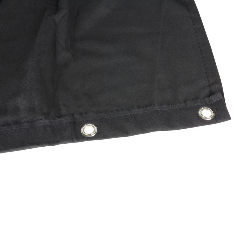 Adam Hall Accessories 0152 X 34 - Etap molton B1 czarny z oczkami czerniony 3 x 4 m - 2