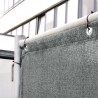 Adam Hall Accessories 0159 X BAU 2 - Osłona ogrodzeniowa, gaza typu 800, 1,76 x 3,41 m, z oczkami, szara - 2