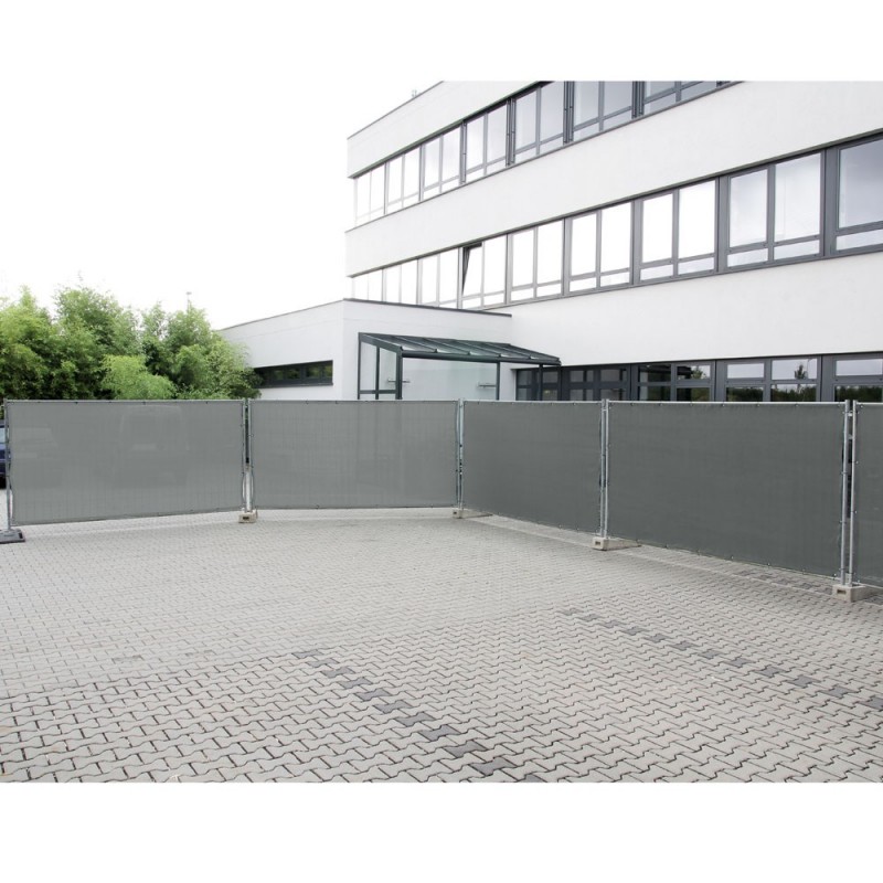 Adam Hall Accessories 0159 X BAU 2 - Osłona ogrodzeniowa, gaza typu 800, 1,76 x 3,41 m, z oczkami, szara - 4