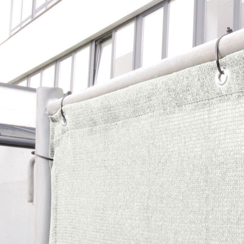 Adam Hall Accessories 0159 X BAU 3 - Osłona ogrodzeniowa, gaza typu 800, 1,76 x 3,41 m, z oczkami, biała - 2