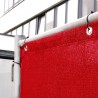 Adam Hall Accessories 0159 X BAU 7 - Osłona ogrodzeniowa, gaza typu 800, 1,76 x 3,41 m, z oczkami, czerwona - 2