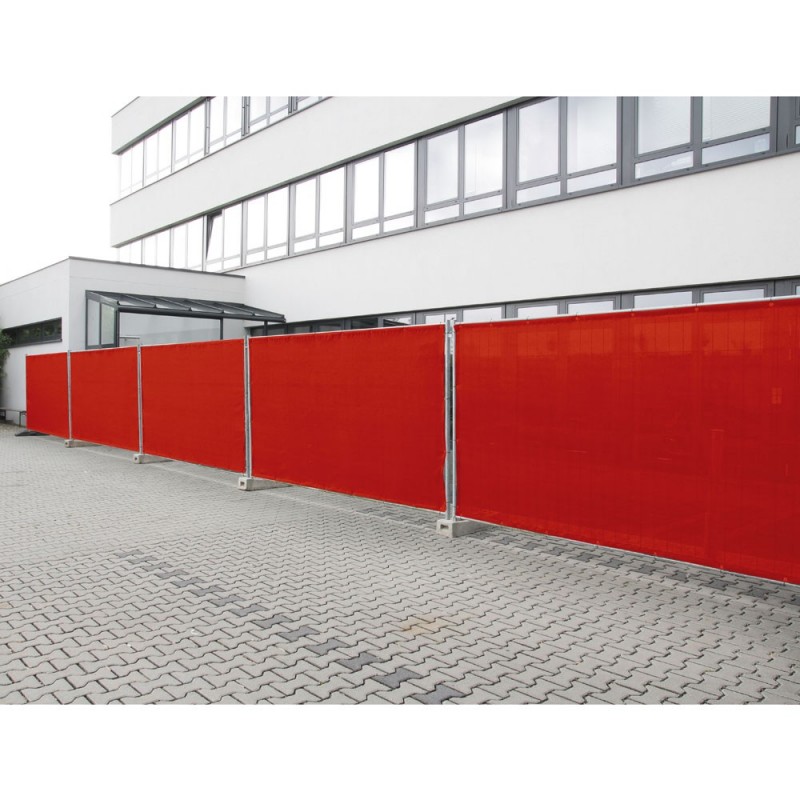 Adam Hall Accessories 0159 X BAU 7 - Osłona ogrodzeniowa, gaza typu 800, 1,76 x 3,41 m, z oczkami, czerwona - 3