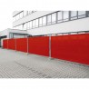 Adam Hall Accessories 0159 X BAU 7 - Osłona ogrodzeniowa, gaza typu 800, 1,76 x 3,41 m, z oczkami, czerwona - 3