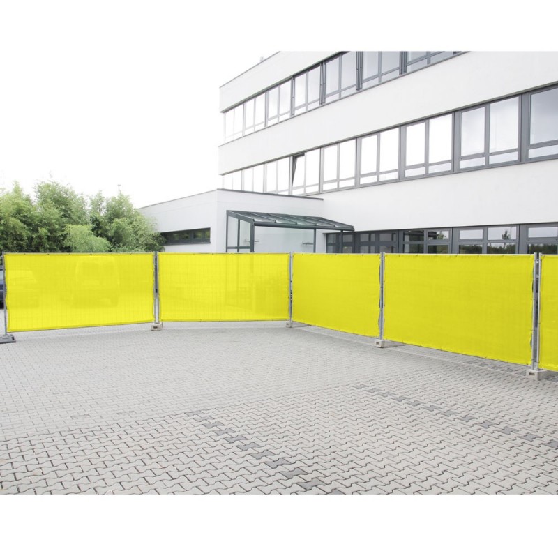 Adam Hall Accessories 0159 X BAU 9 - Osłona ogrodzeniowa, gaza typu 800, 1,76 x 3,41 m, z oczkami, żółta - 4